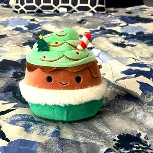 ☕️ Squishmallows Ernesto Mint Mocha Latte Drink Christmas 5” Kellytoy BNWT ☕️